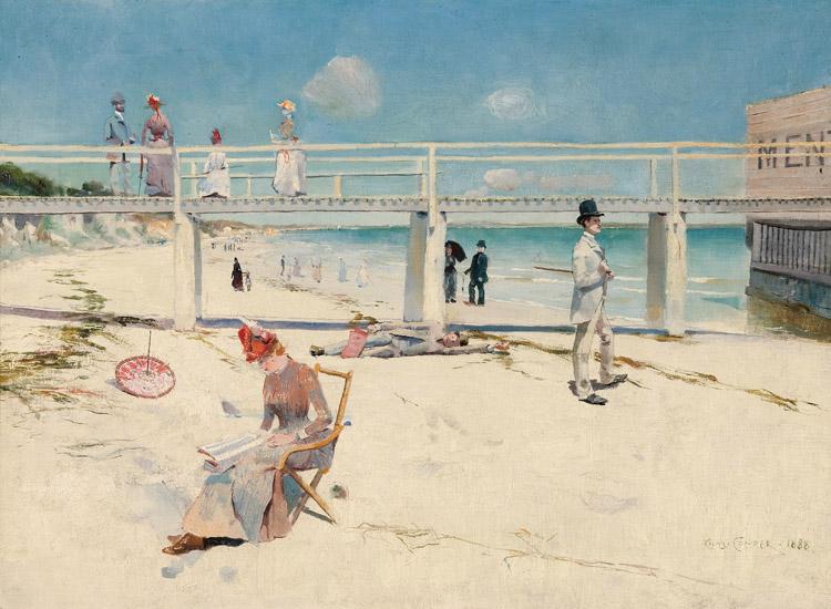 Charles conder Holiday at Mentone (nn02) Sweden oil painting art